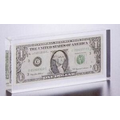 Custom Lucite Award w/ Dollar Bill Insert